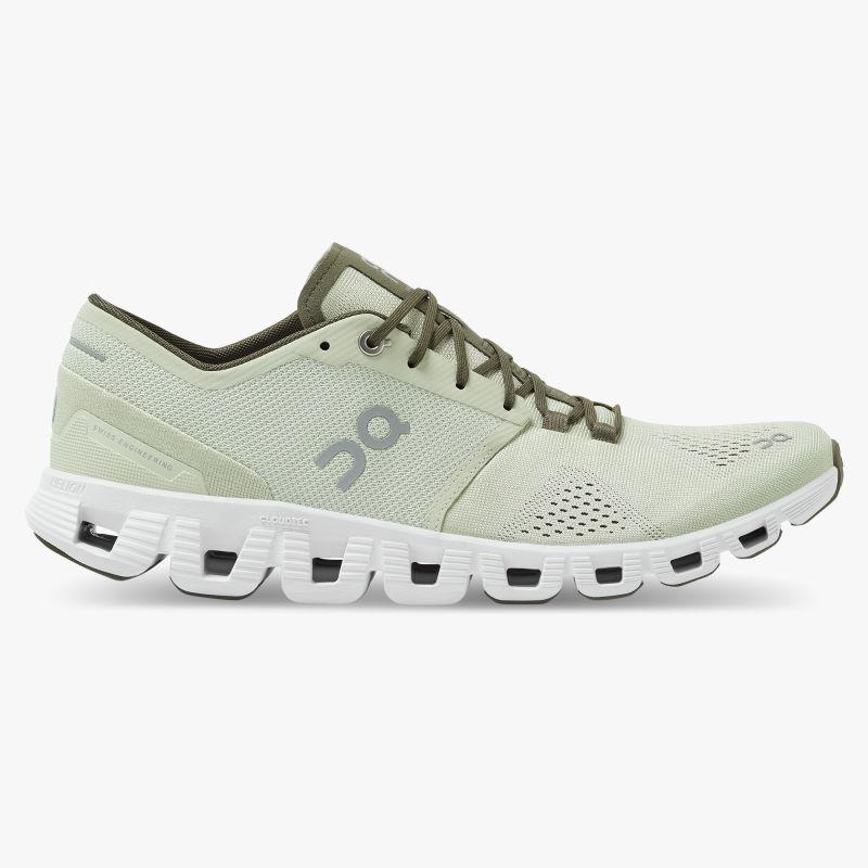 נעלי און קלאוד Cloud X ON RUNNING GREEN WHITE