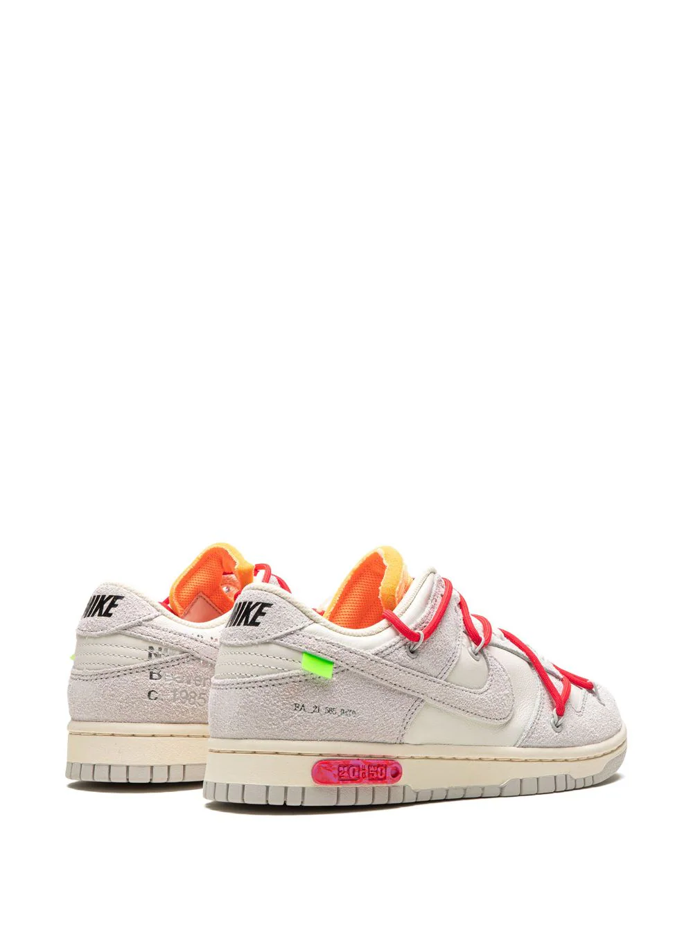 NIKE Dunk Low "Off-White - Lot 40" sneakers – תמונה 3