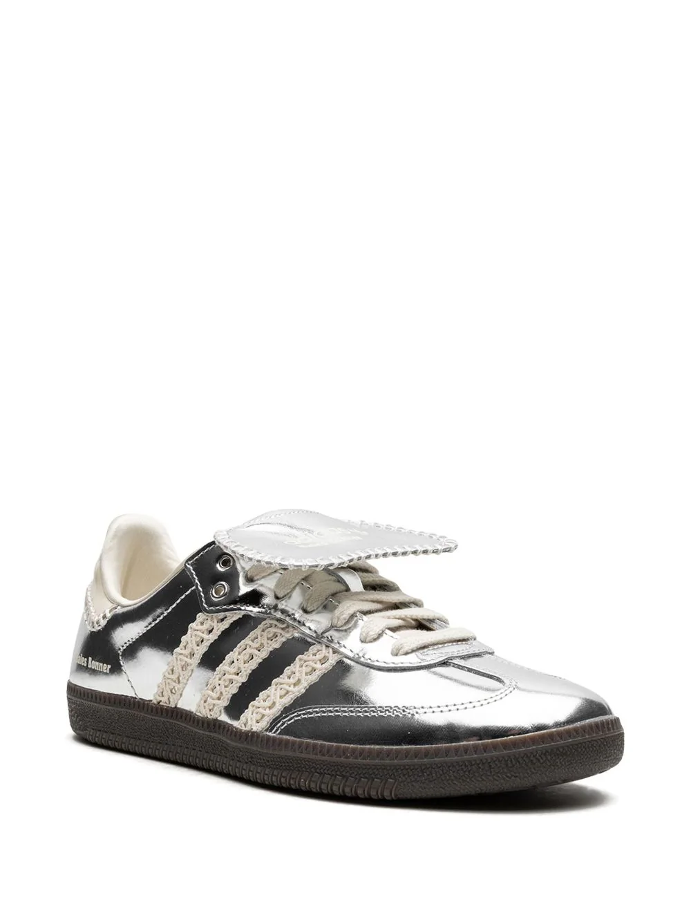 נעלי אדידס סמבה- x Wales Bonner Samba "Silver" sneakers – תמונה 2