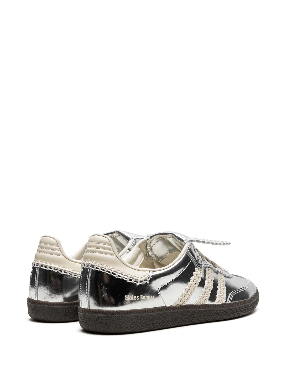 נעלי אדידס סמבה- x Wales Bonner Samba "Silver" sneakers – תמונה 3