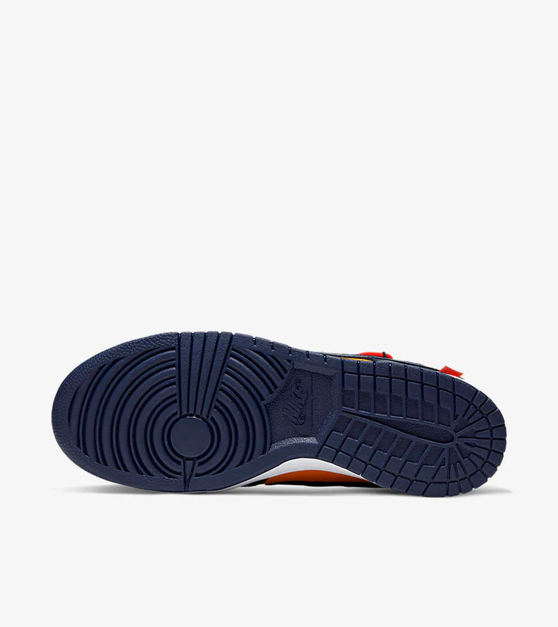 NIKE Off White Dunks Low Yellow Blue – תמונה 4