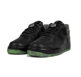 נעלי נייק- Nike Air Force 1 Men's Black Shoes – תמונה 2