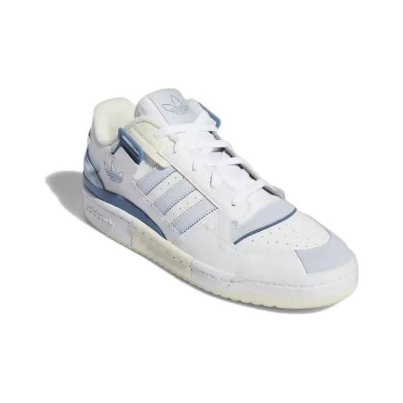 אדידס פורום - ADIDAS FORUM Low White Blue SNEAKERS – תמונה 4