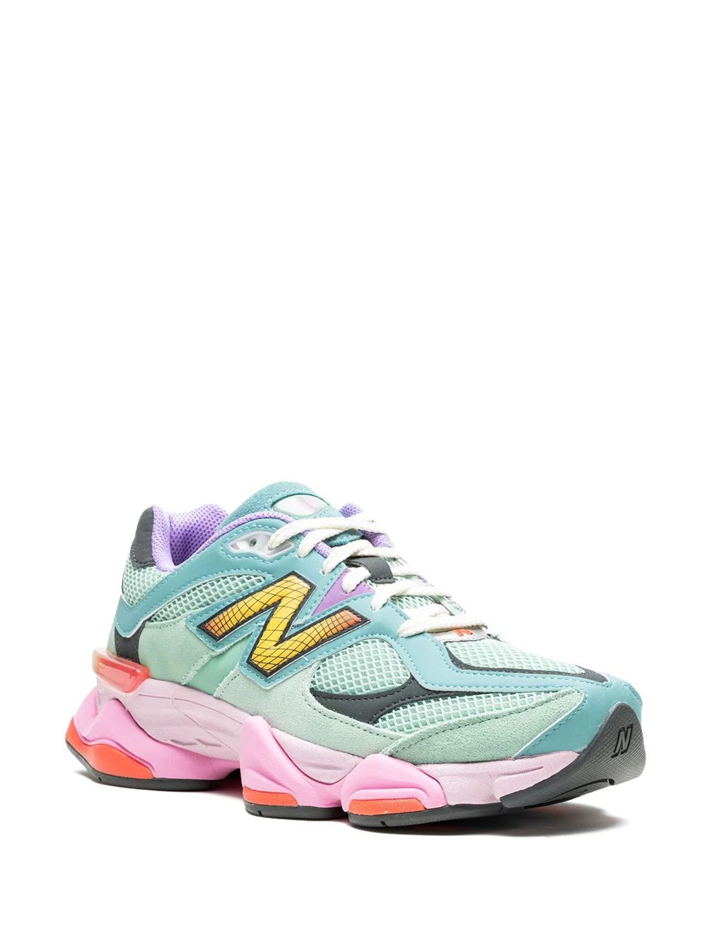 ניו באלאנס- New Balance 9060 "Sage Leaf/Neo Flame" Sneakers – תמונה 2