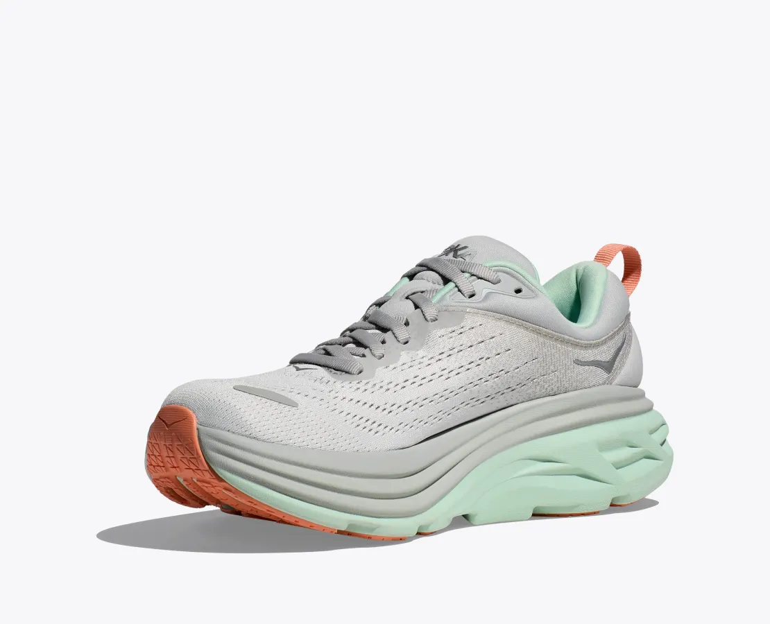 נעלי הוקה - HOKA Bondi 8 Grey Green – תמונה 2