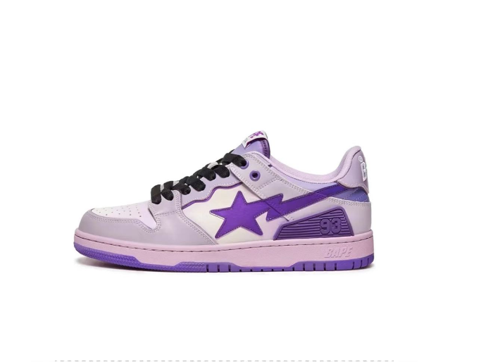 סניקרס BAPE M2 Gray Purple – תמונה 2