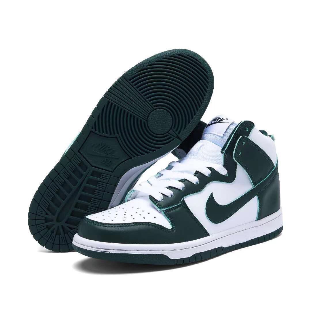 נייק דאנק- NIKE DUNK HIGH Green White – תמונה 5