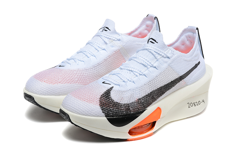 נעלי נייק-Nike Air Zoom Alphafly NEXT% 3 White ange – תמונה 2