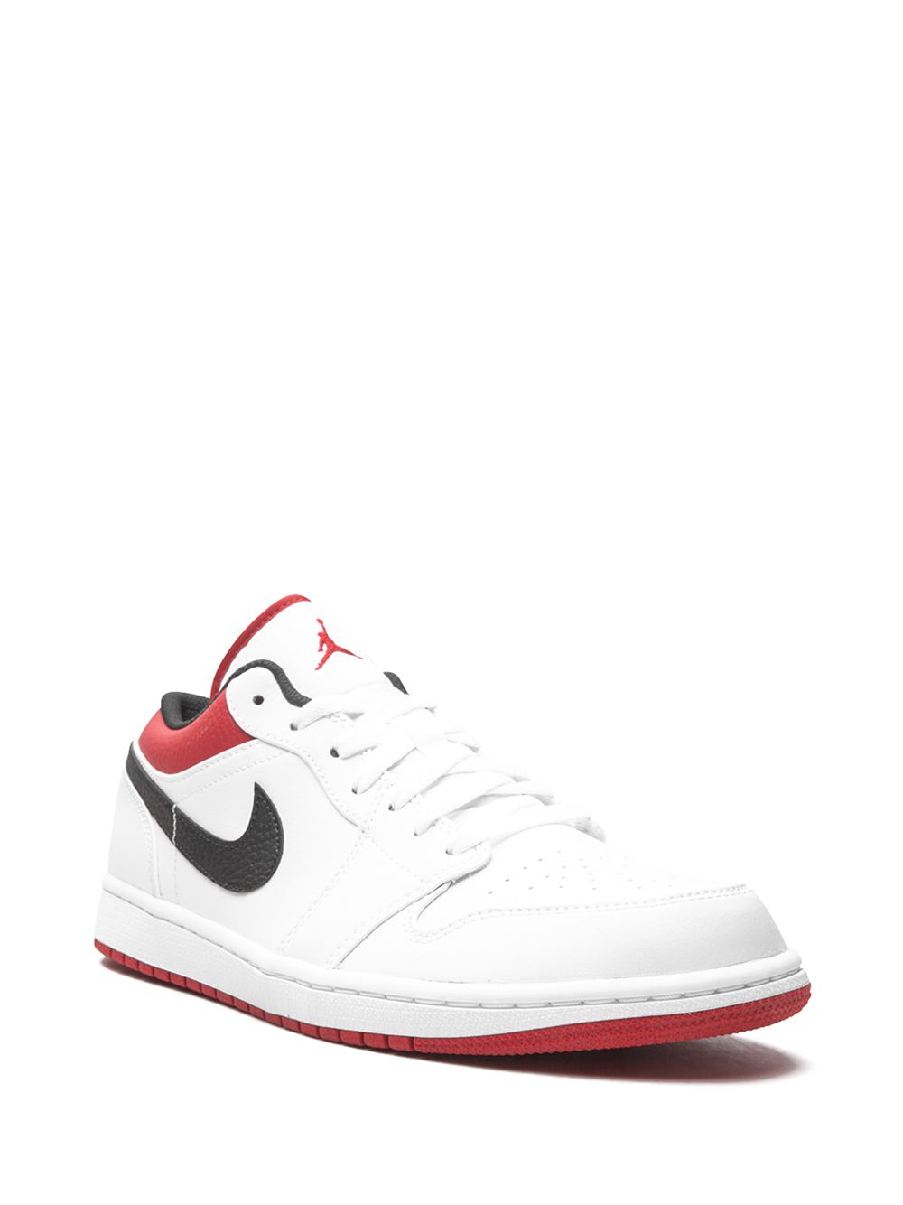 נייק ג'ורדן -NIKE AIR JORDAN 1 LOW - White/Gym Red – תמונה 2