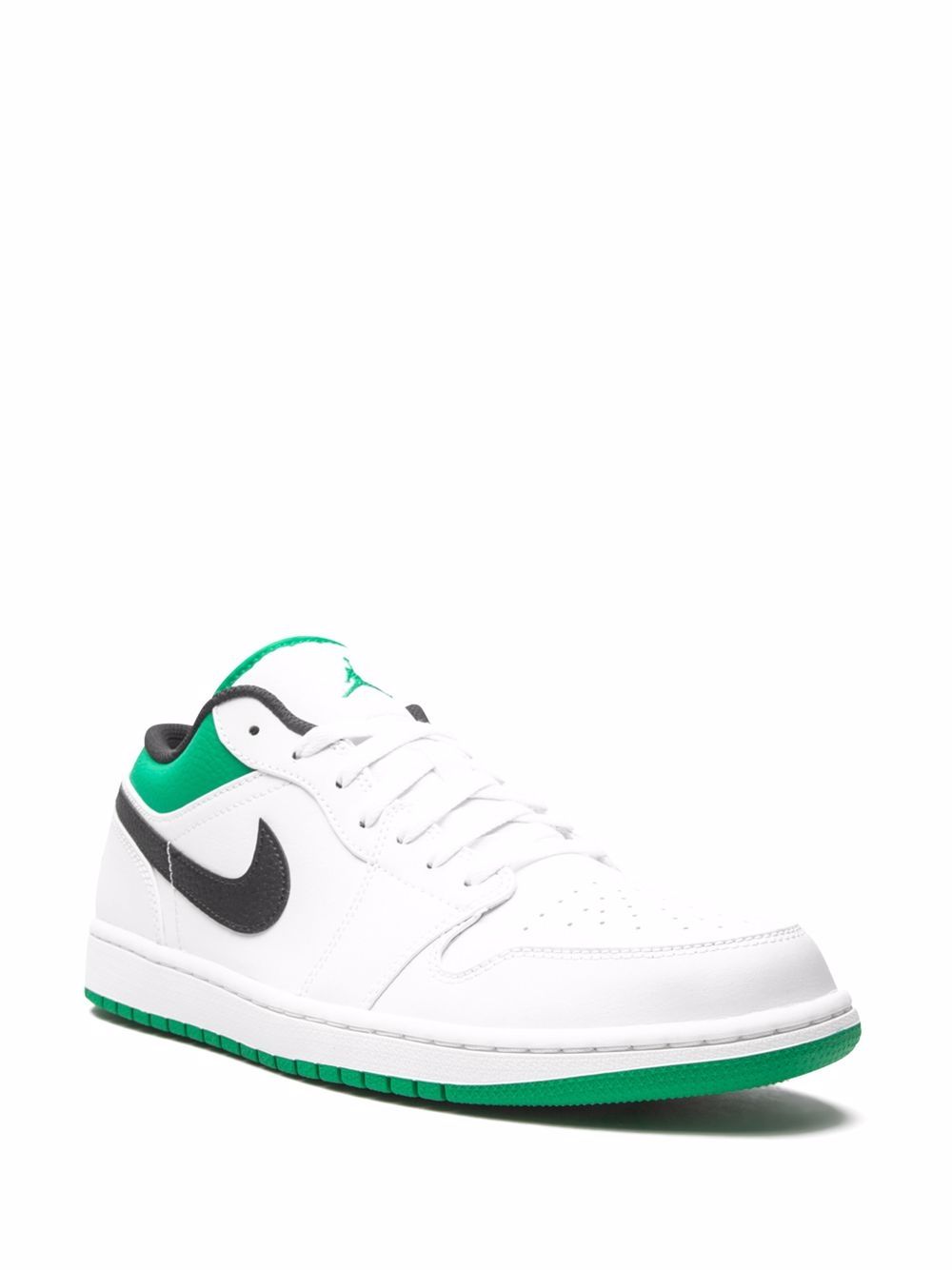 נייק ג'ורדן -NIKE AIR JORDAN 1 LOW - White/Lucky Green – תמונה 2