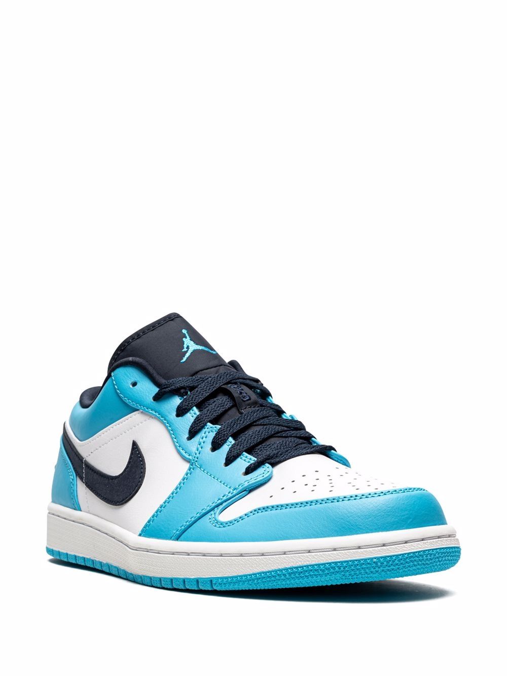 נייק ג'ורדן -NIKE AIR JORDAN 1 LOW - UNC White/blue – תמונה 2