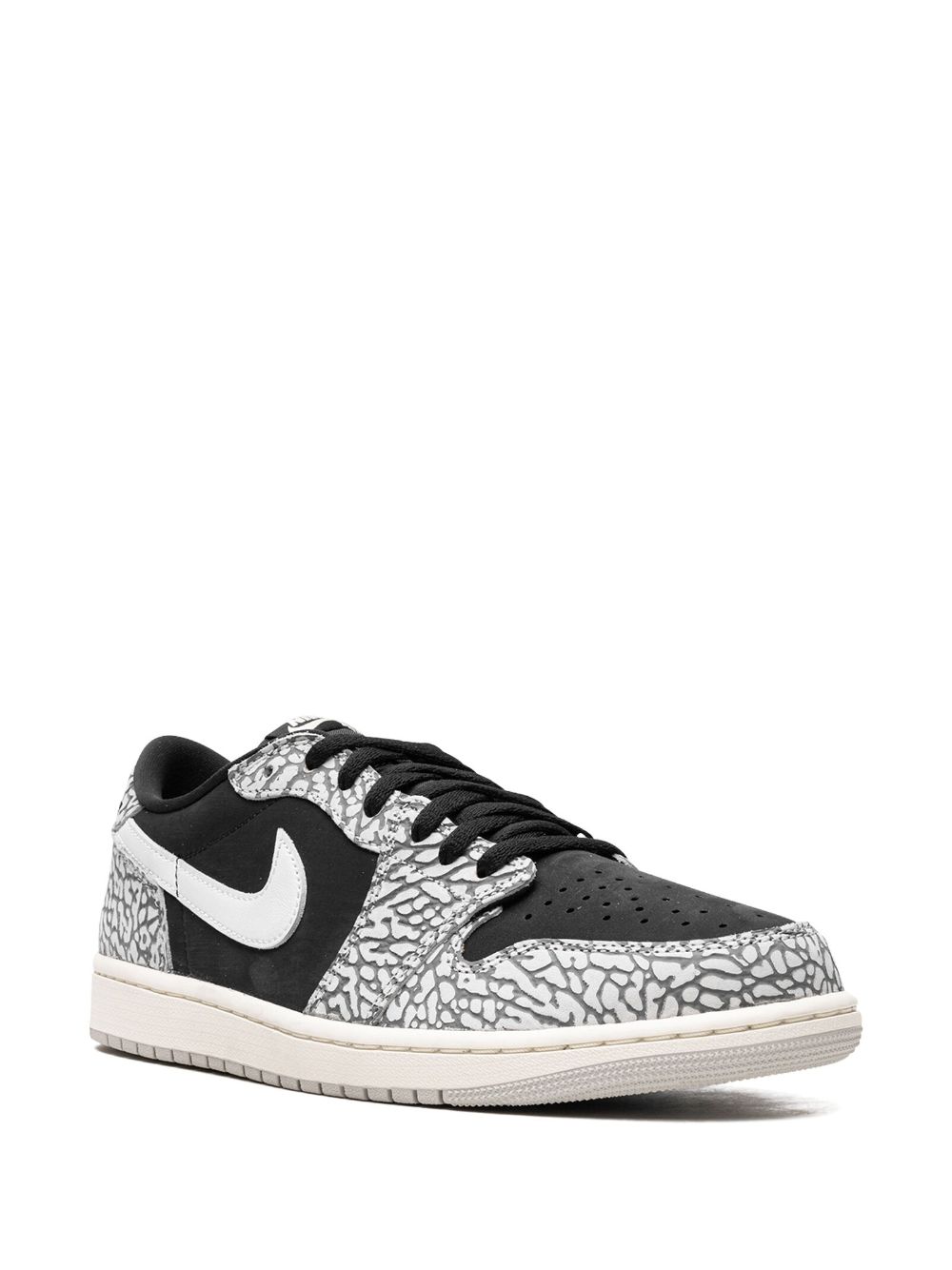 נייק ג'ורדן -NIKE AIR JORDAN 1 LOW - Black/White – תמונה 2