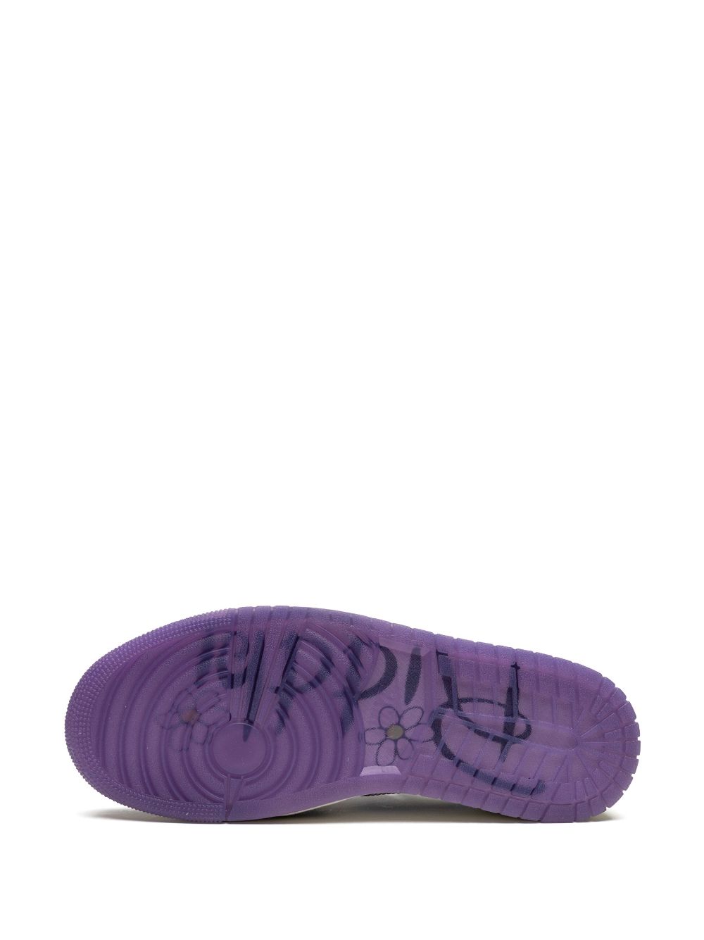 נייק ג'ורדן -NIKE AIR JORDAN 1 LOW - Green/purple/white – תמונה 4