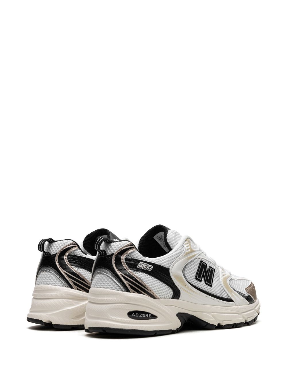 סניקרס ניו באלאנס NEW BALANCE 530 White/Black/Gold-tone – תמונה 2