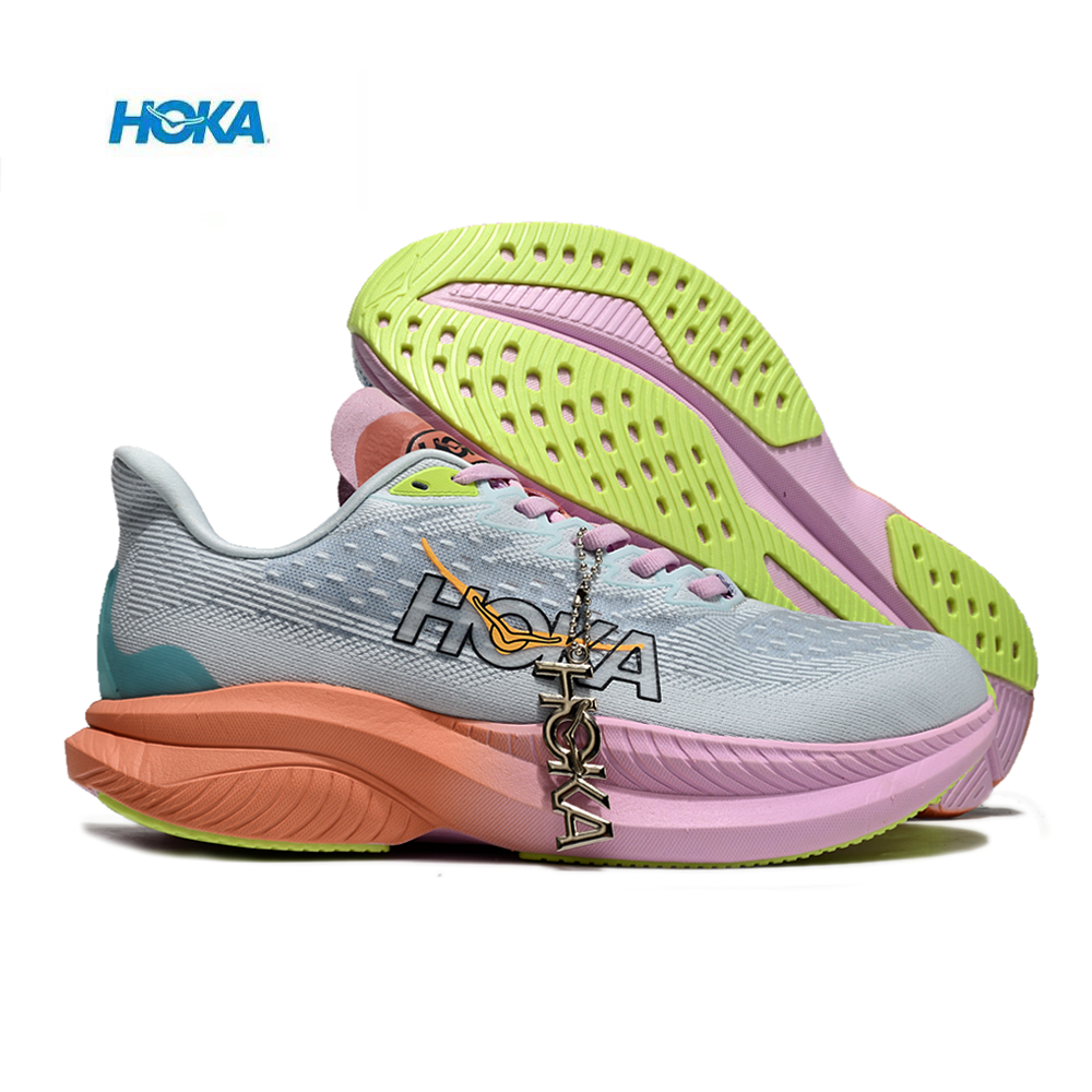 נעלי הוקה - HOKA MACH 6 Sky Blue Pink – תמונה 2