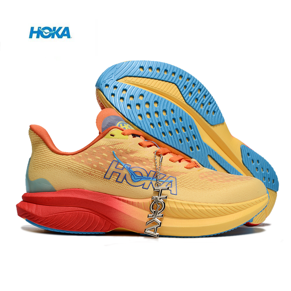 נעלי הוקה - HOKA MACH 6 Yellow Red – תמונה 2