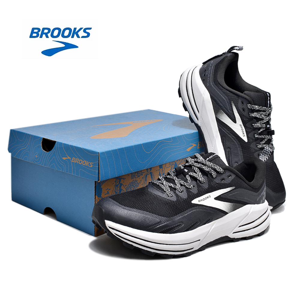 נעלי ברוקס BROOKS BLACK WHITE – תמונה 3