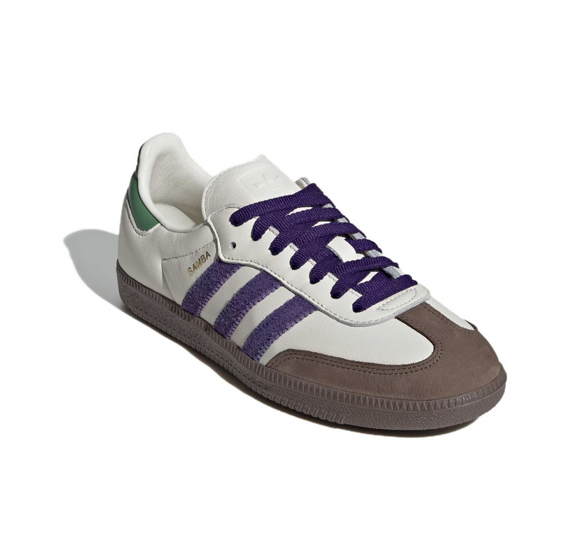 נעלי אדידס סמבה-Samba ADV Sneakers White Brown Blue – תמונה 2