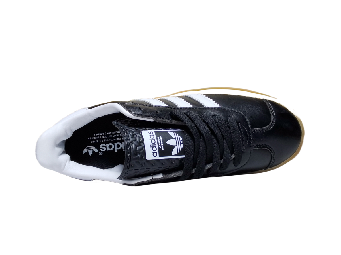 אדידס גאזל- ADIDAS GAZELLE BOLD SHOES Black White Chestnut – תמונה 2