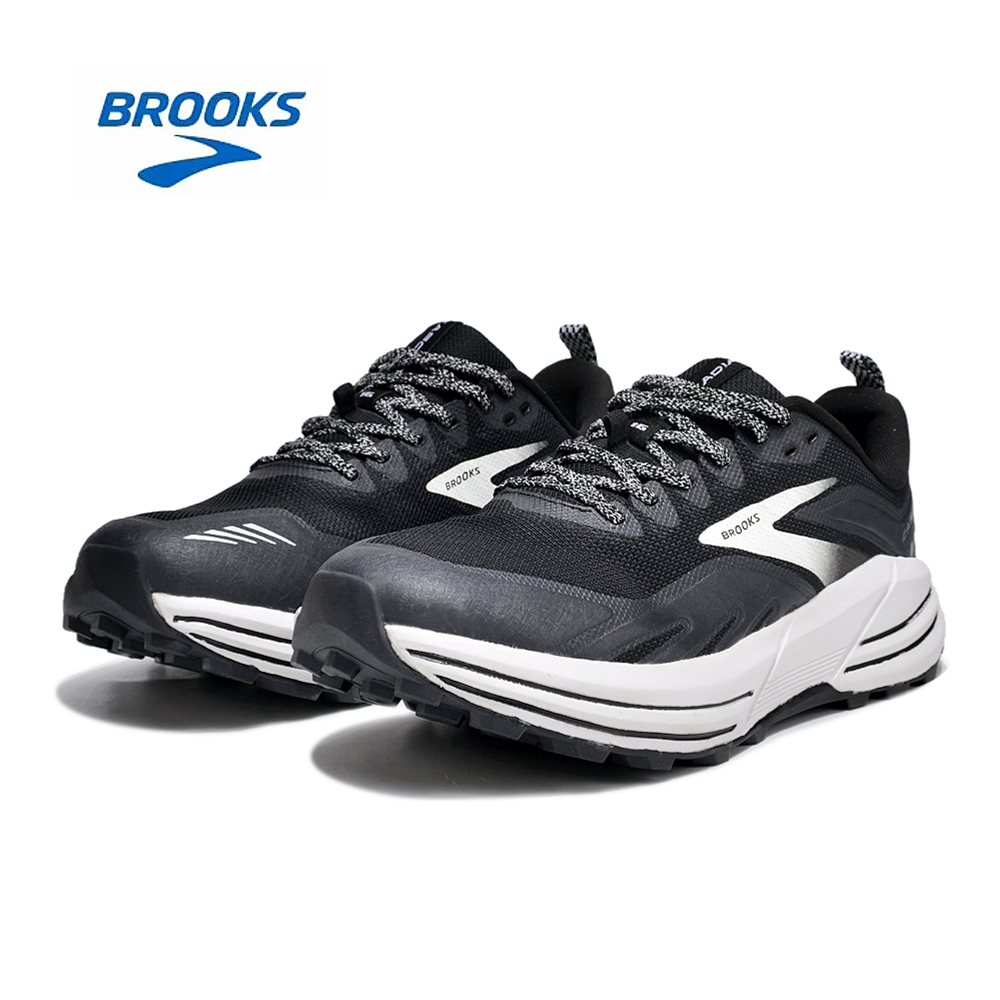 נעלי ברוקס BROOKS BLACK WHITE – תמונה 2