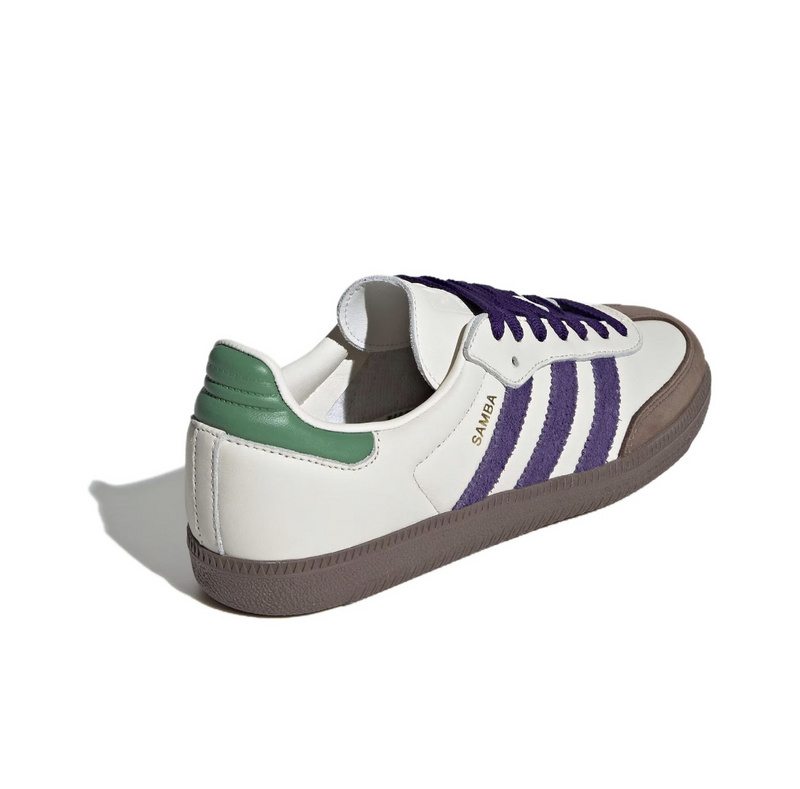 נעלי אדידס סמבה-Samba ADV Sneakers White Brown Blue – תמונה 6