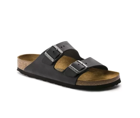 כפכפי בירקנשטוק | Birkenstock Arizona fur Leather Black – תמונה 2