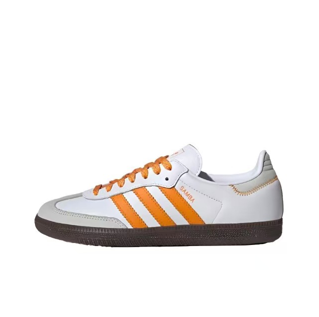 נעלי אדידס סמבה-Samba ADV Sneakers White ange – תמונה 5