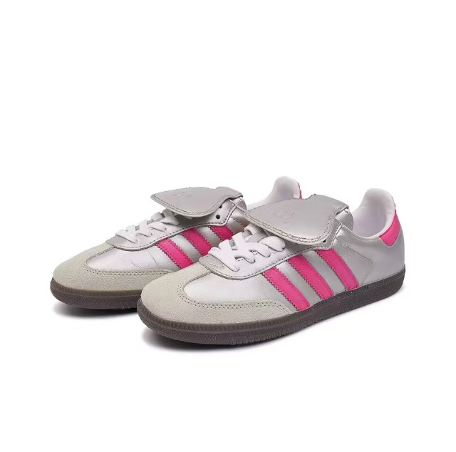 נעלי אדידס סמבה-Samba ADV Sneakers Pink Gray – תמונה 2