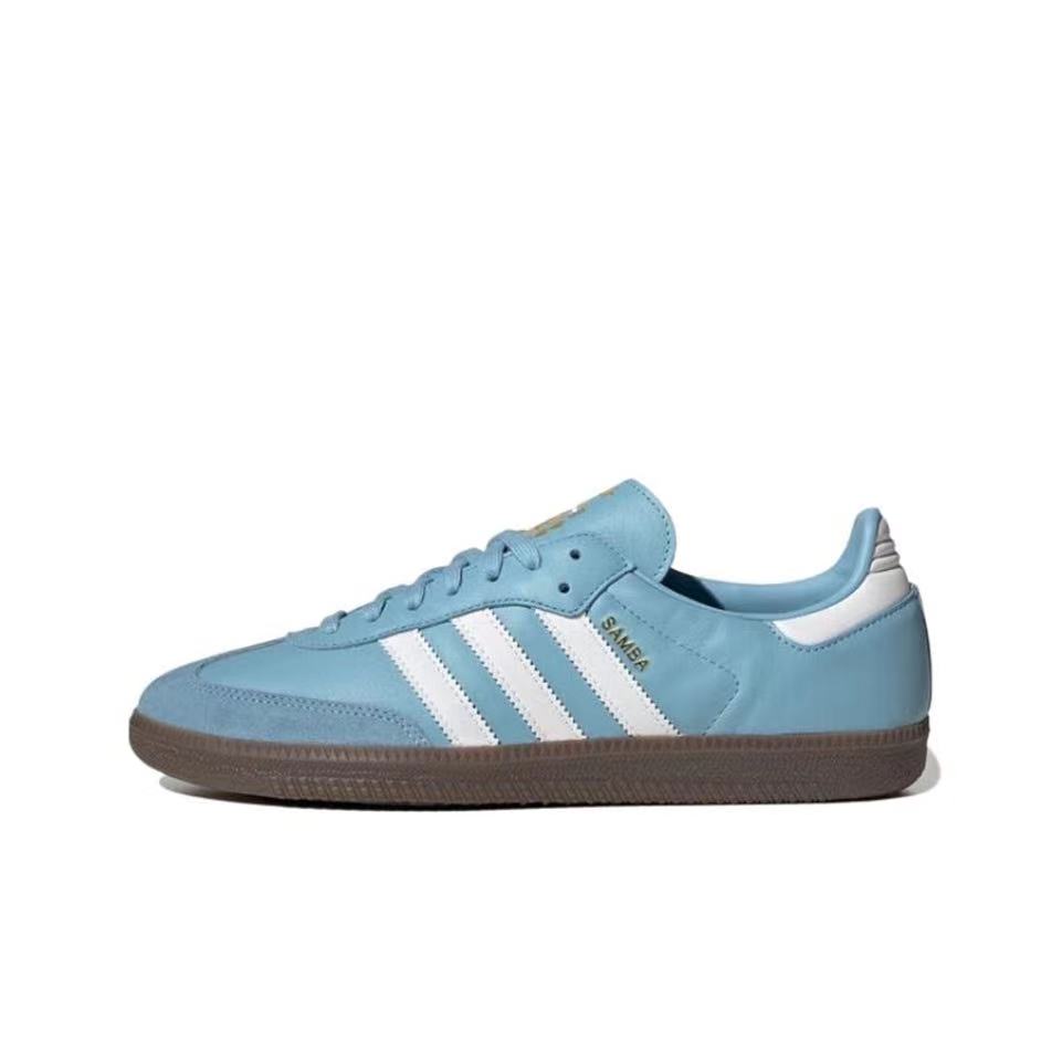 נעלי אדידס סמבה-Samba ADV Sneakers Sky Blue/White – תמונה 4