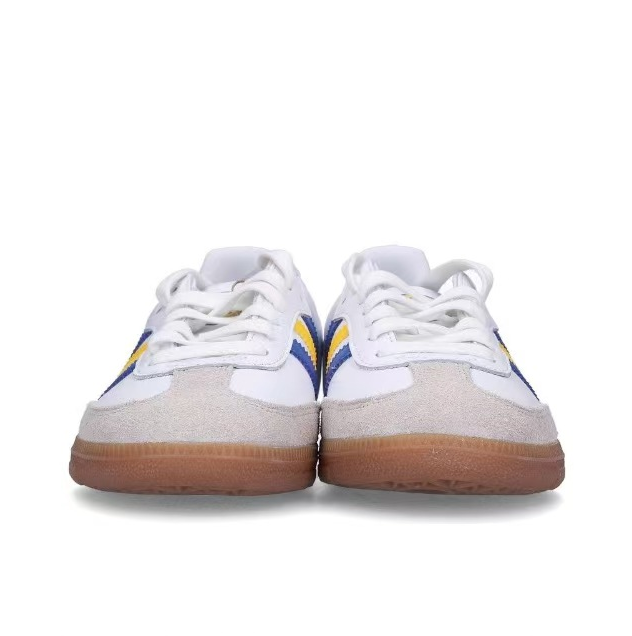 נעלי אדידס סמבה-Samba ADV Sneakers White Blue – תמונה 2