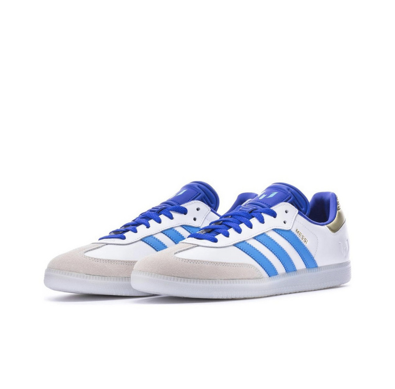 נעלי אדידס סמבה-Samba ADV Sneakers White Blue – תמונה 2