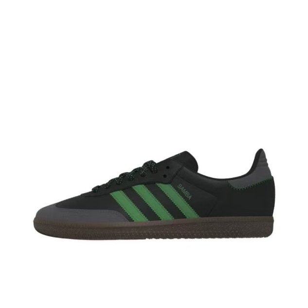 נעלי אדידס סמבה-Samba ADV Sneakers Black Green – תמונה 5