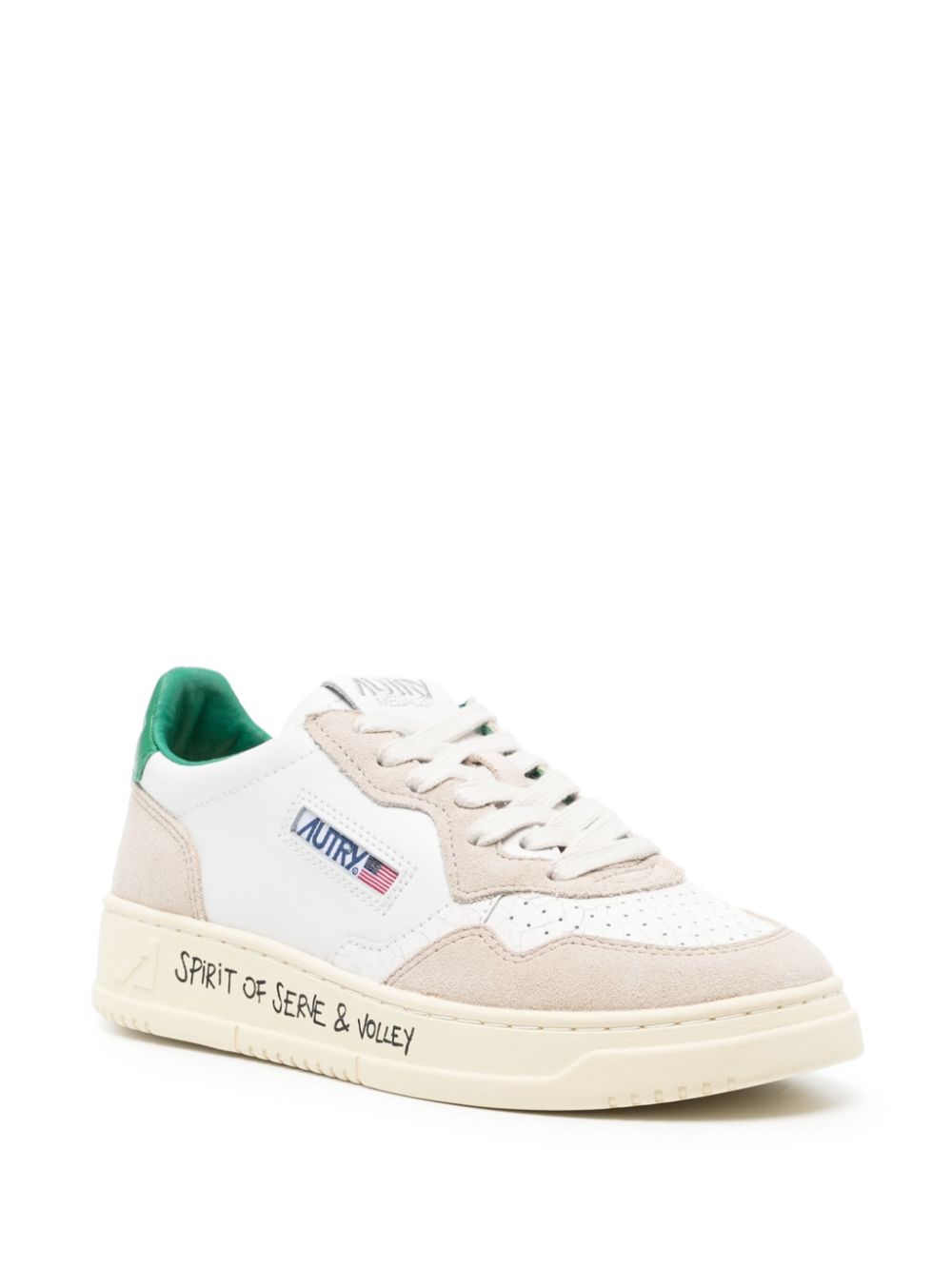 סניקרס - AUTRY Medalist Sneakers White/Grass Green – תמונה 2