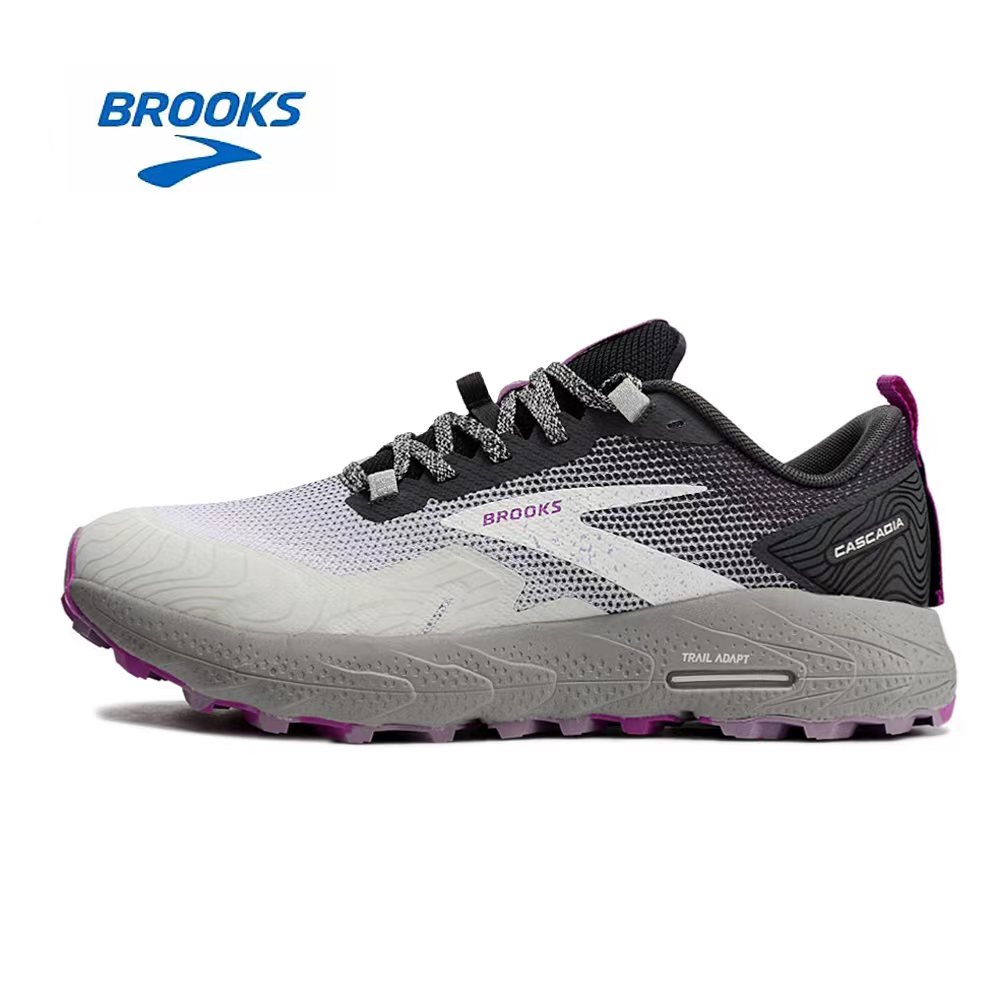 נעלי ברוקס BROOKS Gray Purple – תמונה 5