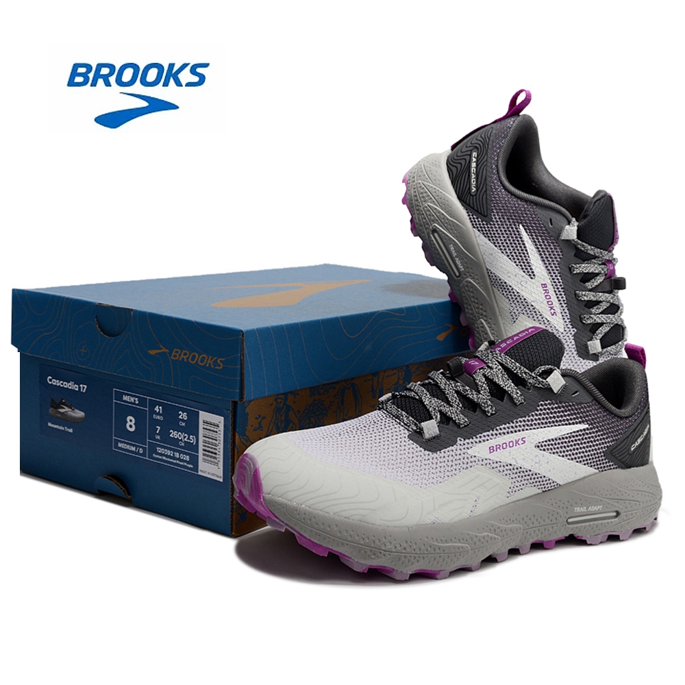 נעלי ברוקס BROOKS Gray Purple – תמונה 3