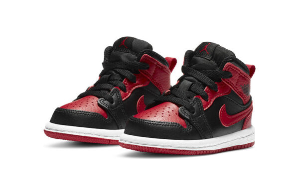 Air Jordan 1 Low Red Black ילדים – נייק ג'ורדן – תמונה 2