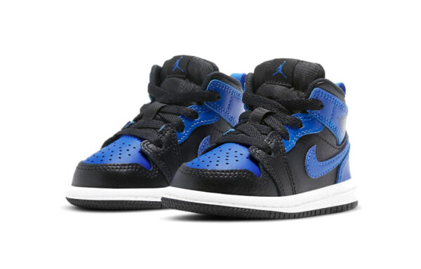 Air Jordan 1 Low Black Blue ילדים – נייק ג'ורדן – תמונה 2