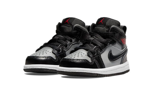Air Jordan 1 Low Black Gray ילדים – נייק ג'ורדן – תמונה 2
