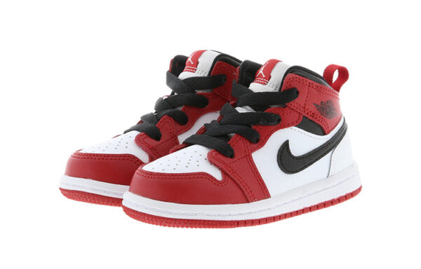 Air Jordan 1 Low Red White ילדים – נייק ג'ורדן – תמונה 2