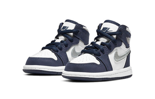 Air Jordan 1 Low Blue White ילדים – נייק ג'ורדן – תמונה 2