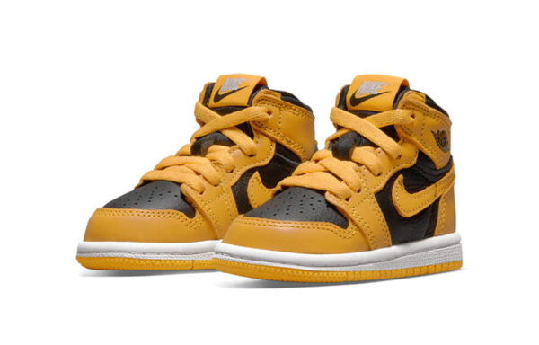 Air Jordan 1 Low Yellow Black ילדים – נייק ג'ורדן – תמונה 2