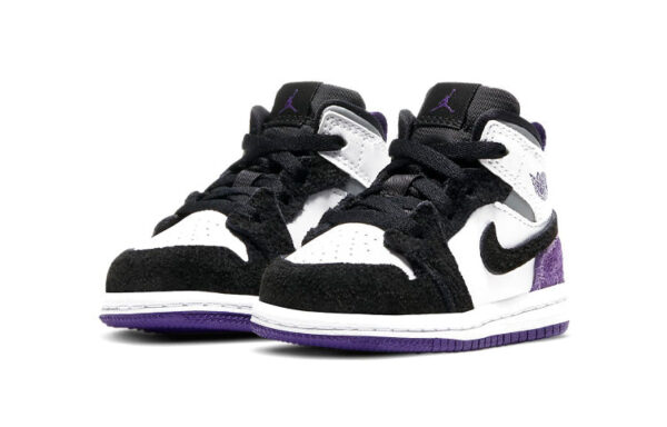 Air Jordan 1 Low Purple Black ילדים – נייק ג'ורדן – תמונה 2