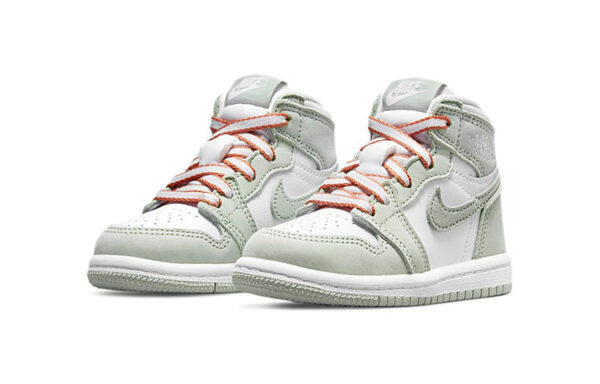 Air Jordan 1 Low Green White ילדים – נייק ג'ורדן – תמונה 2
