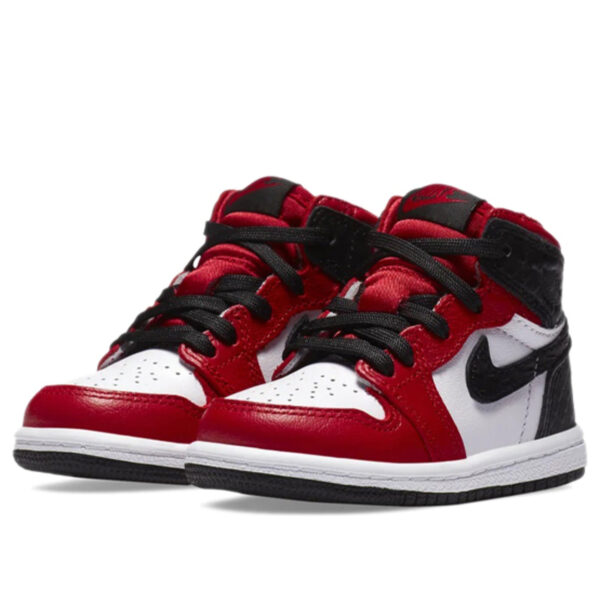 Air Jordan 1 Low White Red ילדים – נייק ג'ורדן – תמונה 2