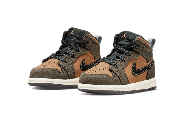 Air Jordan 1 Low Sand Gray ילדים – נייק ג'ורדן – תמונה 2