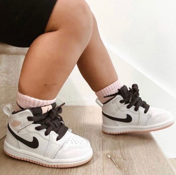 Air Jordan 1 Low Gray White ילדים – נייק ג'ורדן – תמונה 4