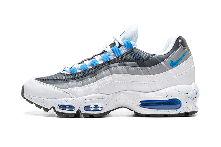 נעלי נייק NIKE AIR MAX 95 WHITE GRAY BLUE TURKIZ – תמונה 2