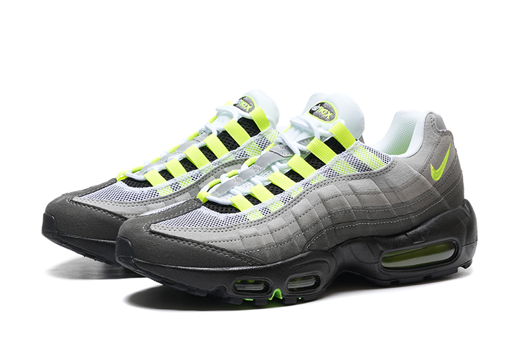 נעלי נייק NIKE AIR MAX 95 GRAY LEMON TURKIZ – תמונה 4