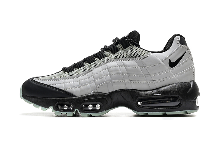 נעלי נייק NIKE AIR MAX 95 WHITE BLACK TURKIZ – תמונה 2