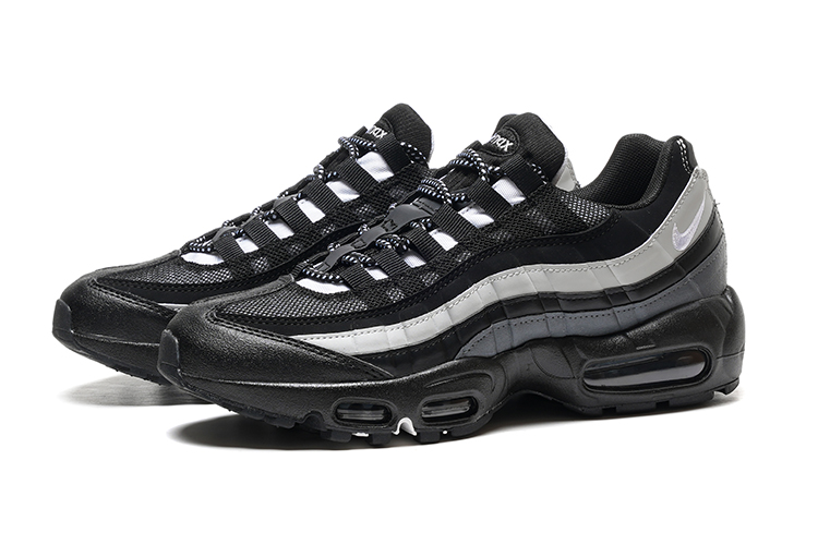 נעלי נייק NIKE AIR MAX 95 WHITE BLACK TURKIZ – תמונה 4